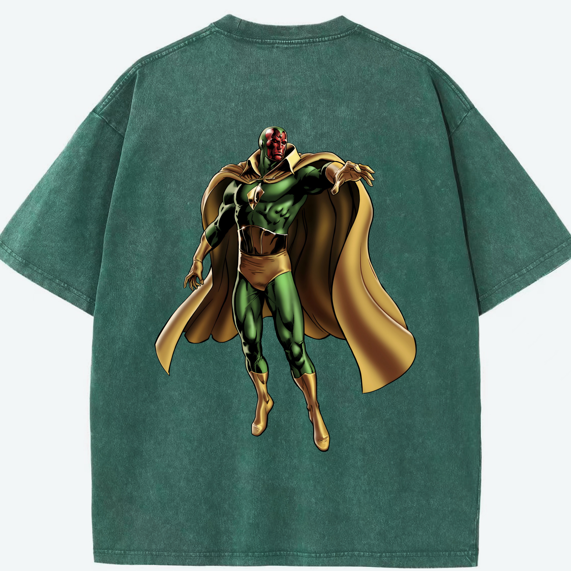（画像用） アベンジャーズ The Avengers 綿100% ヴィンテージ風 半袖Tシャツ（背面プリント）